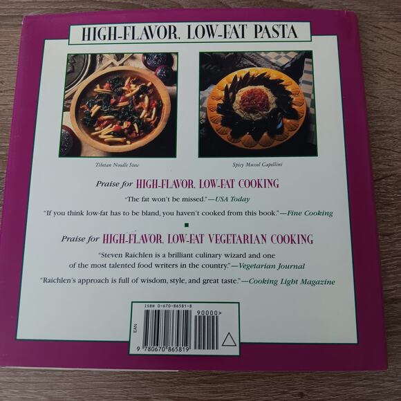 High Flavor, Low-fat Pasta Cookbook By Steven Raichlen's - Hardcover Book - Picture 3 of 8